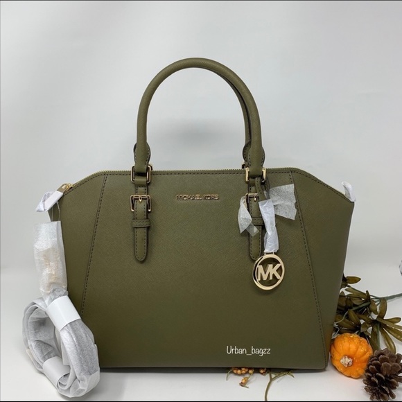 Michael Kors Handbags - Michael Kors Ciara Large Top Zip Satchel